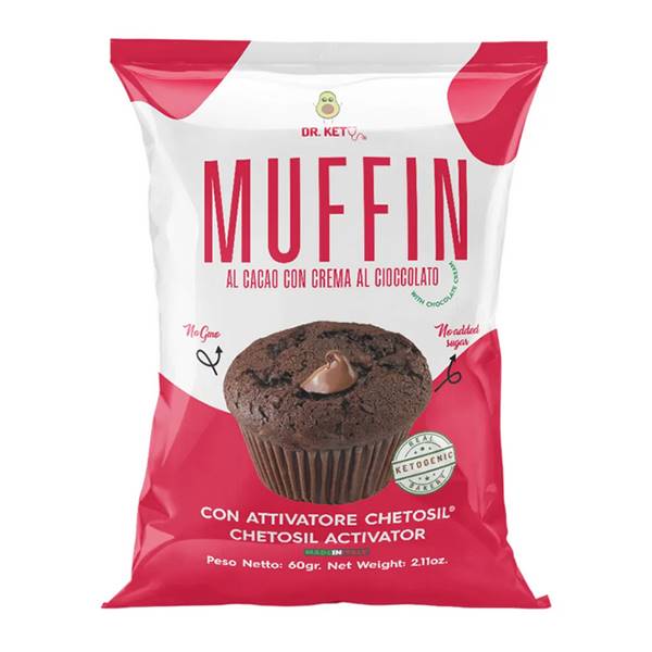 MUFFIN CACAO CON CREMA CIOCCOLATO 60 GR