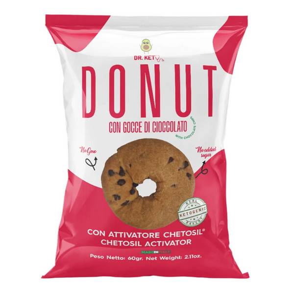 DONUT CON GOCCE CIOCCOLATO 60 GR