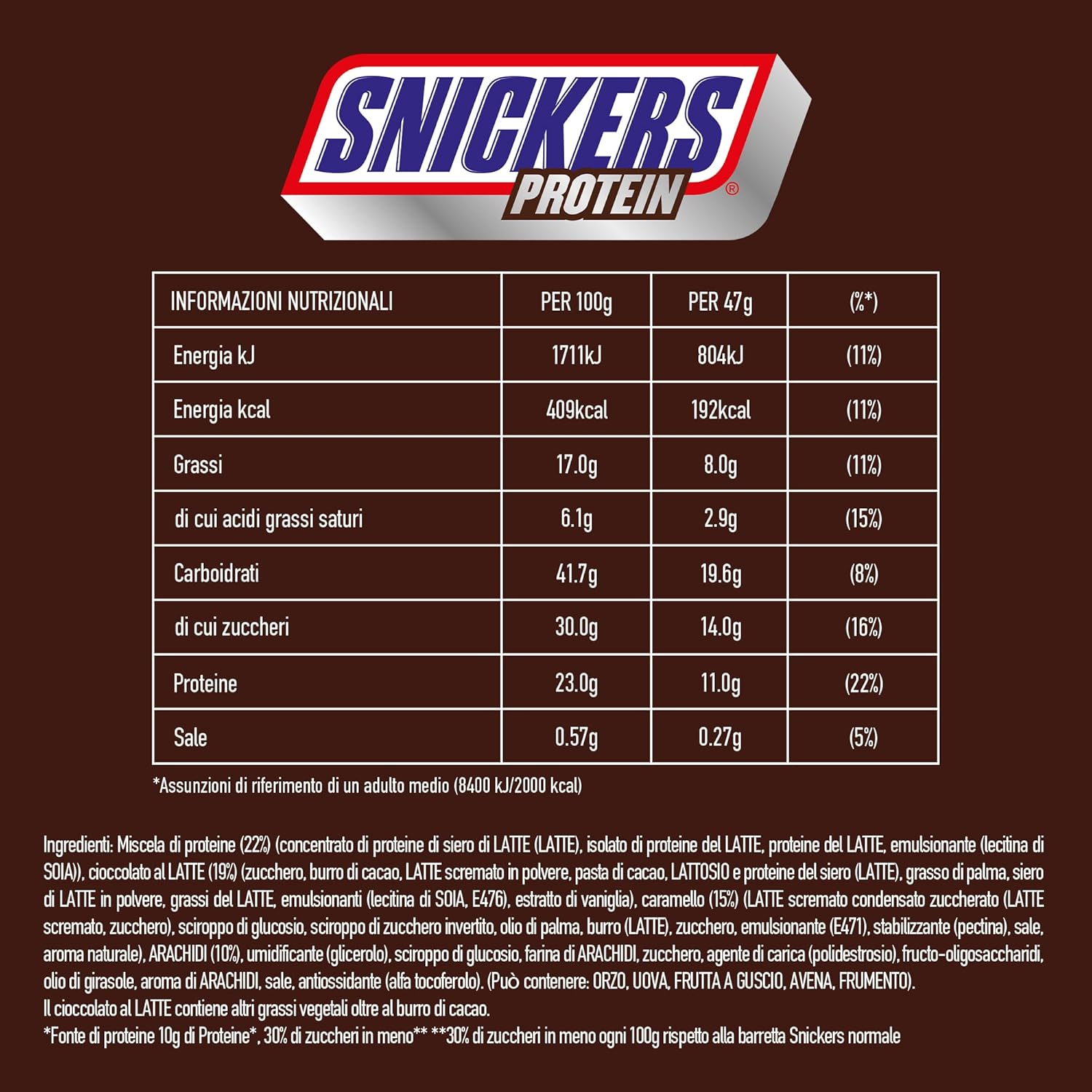 Snickers Protein 47 Gr