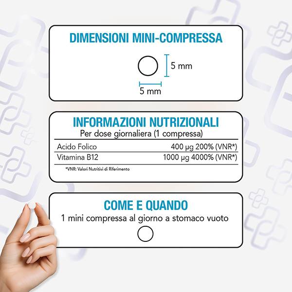 ACIDO FOLICO + VIT B12 160 CMP