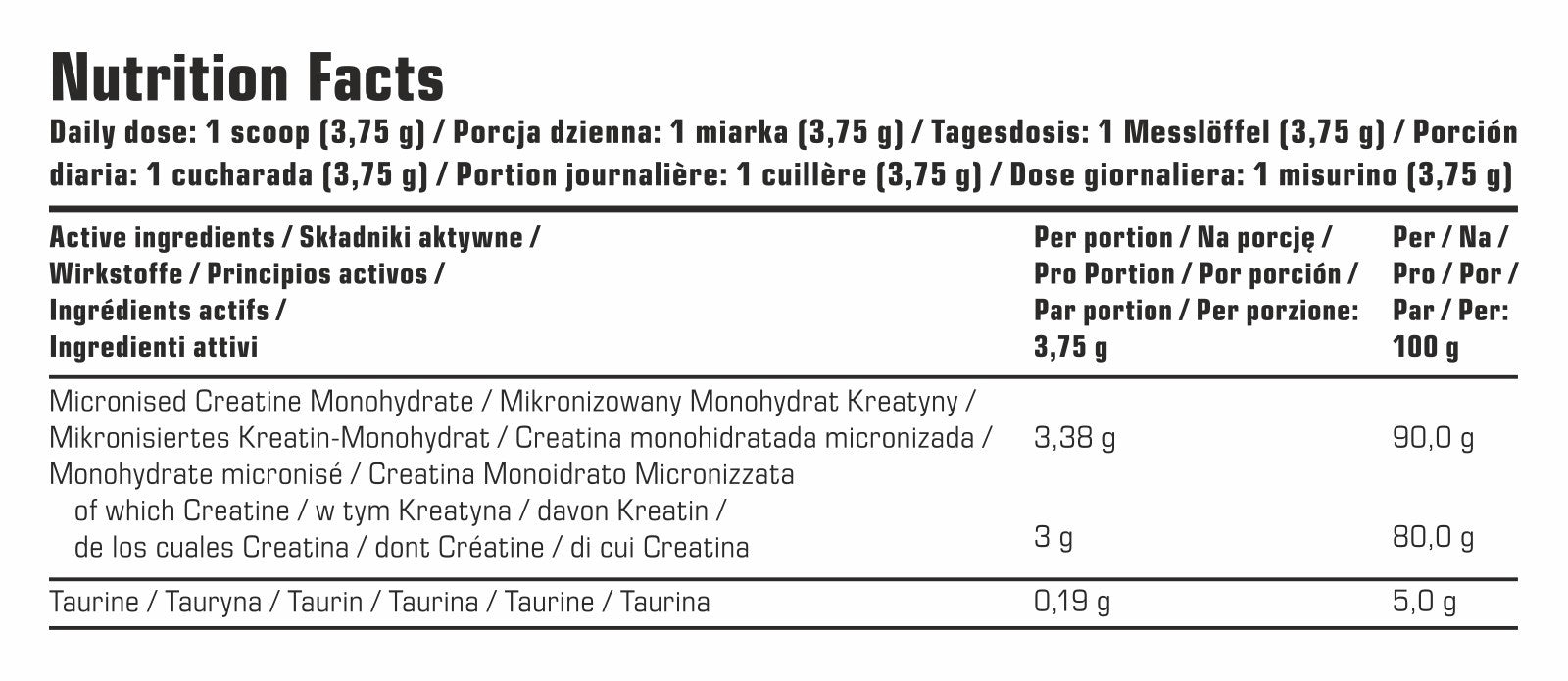 Creatina Arancia 200 Mesh 300 Gr