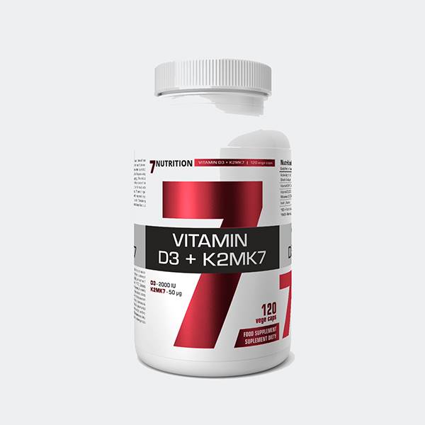VITAMIN D3+K2 MK7 120 CPS