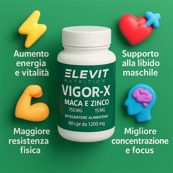 VIGOR-X TESTOBOOST 60 CPR MACA E ZINCO
